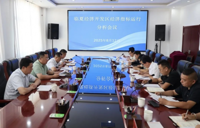 临夏经济开发区经济指标运行分析会议召开